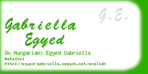 gabriella egyed business card